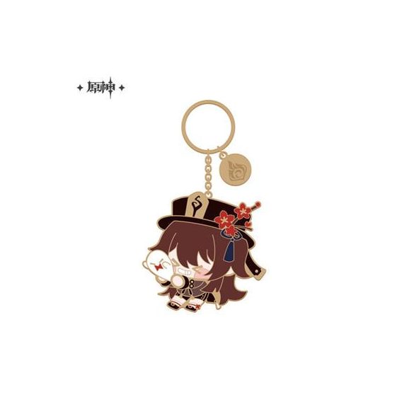Genshin Impact - Enamel Metal Keychain - Hu Tao-SAK12530