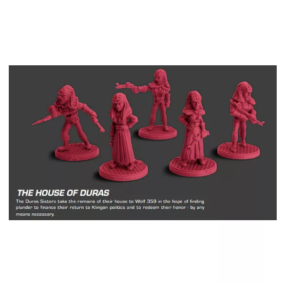 Star Trek: Away Missions - TNG Klingon Away Team: Duras Sisters +3 miniatűra szett