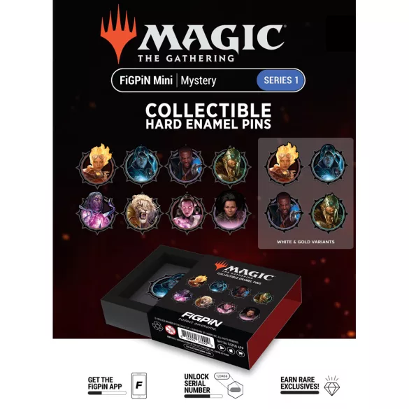 FiGPiN Mystery Minis Magic: The Gathering Case (30ct) gyűjtői csomag