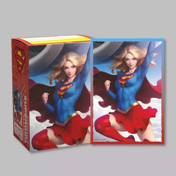 Dragon Shield Standard Size License Sleeves - Supergirl (100 Sleeves)-AT-16096