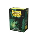Dragon Shield Dual Matte Sleeves - Metallic Green / Power (100 Sleeves)-AT-15063