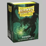 Dragon Shield Dual Matte Sleeves - Metallic Green / Power (100 Sleeves)-AT-15063