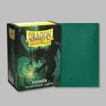 Dragon Shield Dual Matte Sleeves - Metallic Green / Power (100 Sleeves)-AT-15063