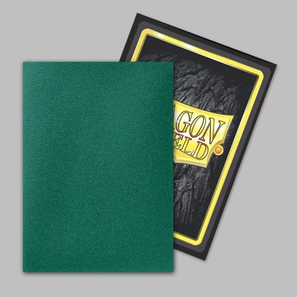 Dragon Shield Dual Matte Sleeves - Metallic Green / Power (100 Sleeves)-AT-15063