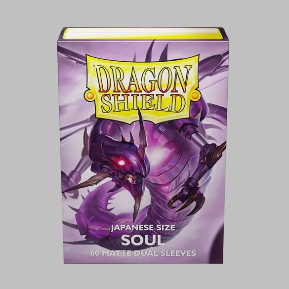 Dragon Shield Dual Matte Japanese Size Sleeves - Metallic Purple / Soul (60 Sleeves)-AT-15162