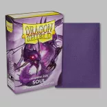 Dragon Shield Dual Matte Japanese Size Sleeves - Metallic Purple / Soul (60 Sleeves)-AT-15162
