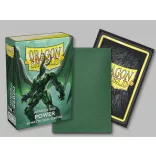 Dragon Shield Dual Matte Japanese Size Sleeves - Metallic Green / Power (60 Sleeves)-AT-15163