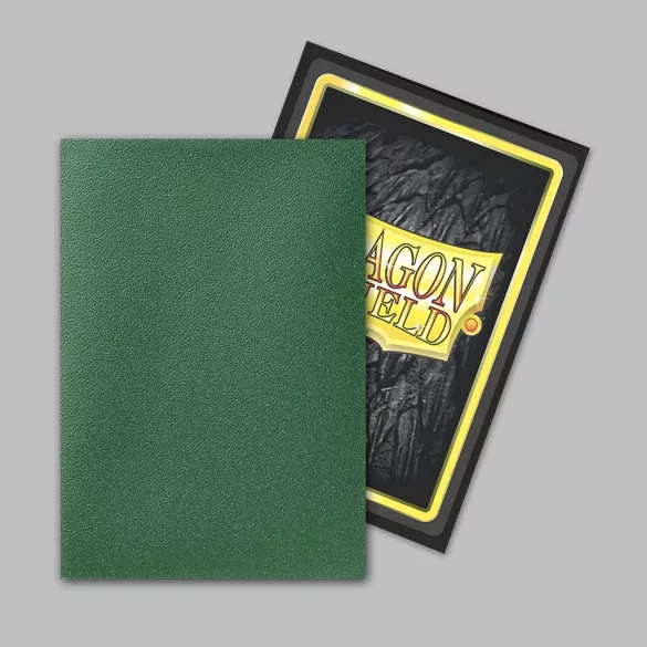 Dragon Shield Dual Matte Japanese Size Sleeves - Metallic Green / Power (60 Sleeves)-AT-15163