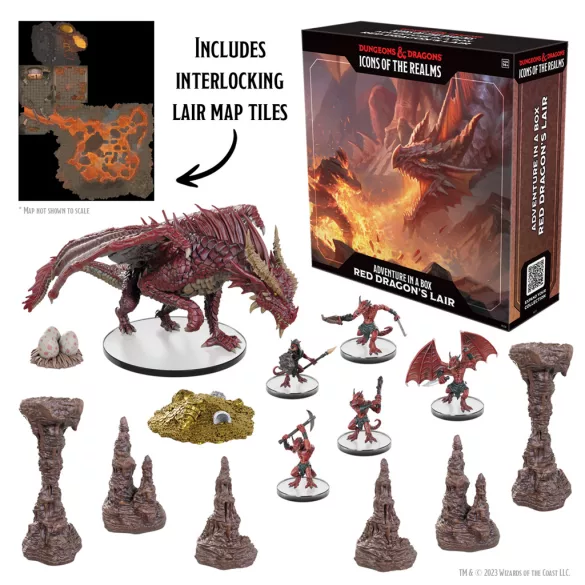 D&D Icons of the Realms: Adventure in a Box - Red Dragon's Lair-96294