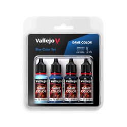Vallejo - Game Color / 4 colors - Blue Color Set 18 ml-72376