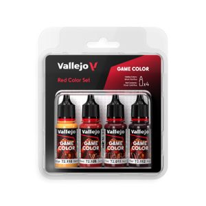Vallejo - Game Color / 4 colors - Red Color Set 18 ml-72377