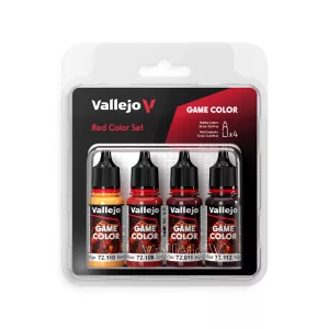 Vallejo - Game Color / 4 colors - Red Color Set 18 ml-72377