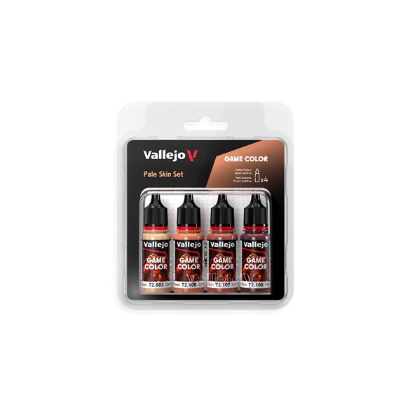 Vallejo - Game Color / 4 colors - Pale Skin Set 18 ml-72379