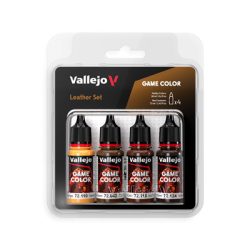 Vallejo - Game Color / 4 colors - Leather Set 18 ml-72385