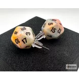 Chessex Stud Earrings Festive Circus Mini-Poly d20 Pair-54506