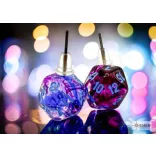 Chessex Stud Earrings Nebula Nocturnal Mini-Poly d20 Pair-54510