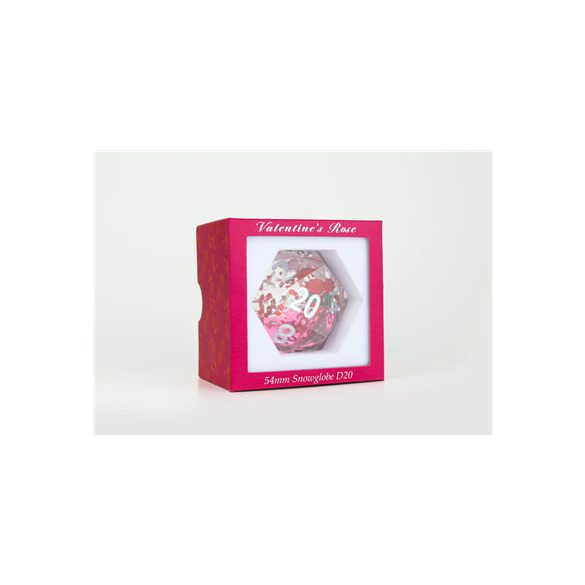 Sirius Dice - Valentine Rose 54mm snowglobe D20-SDZ0012-12