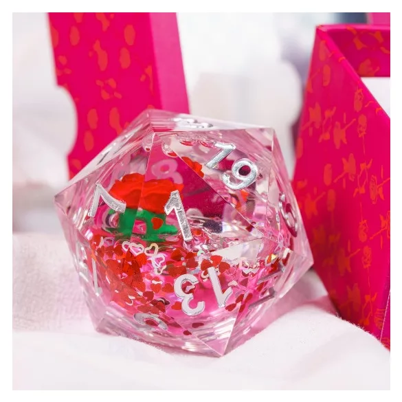 Sirius Dice - Valentine Rose 54mm snowglobe D20-SDZ0012-12