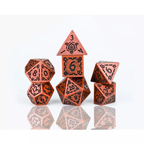 Sirius Dice - Dice Set - Illusory Metal - Copper-SDZ0017-01