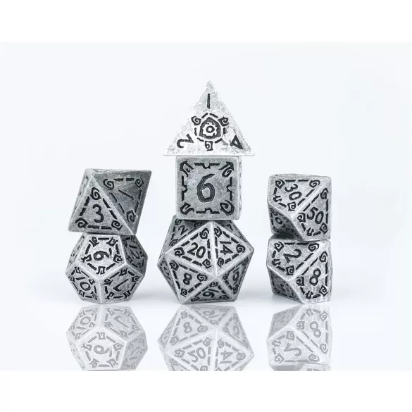 Sirius Dice - Dice Set - Illusory Metal - Silver-SDZ0017-02