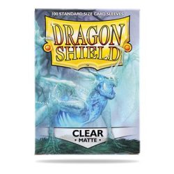 Dragon Shield Standard Sleeves - Matte Clear (100 Sleeves)-AT-11001