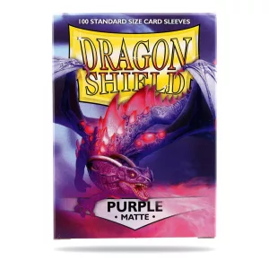 Dragon Shield Standard Sleeves - Matte Purple (100 Sleeves)-AT-11009