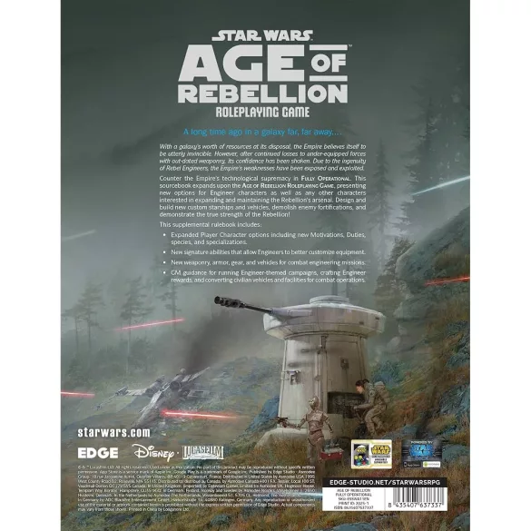 Star Wars: Age of Rebellion - Fully Operational szerepjáték-kiegészítő (angol)