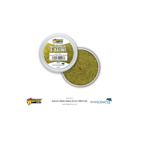 Battlefields & Basing: Autumn 2mm Static Grass (180ml)-849110016