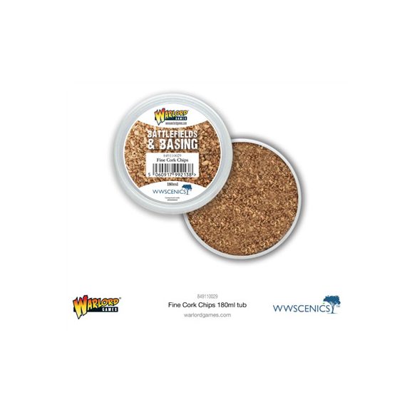 Battlefields & Basing: Fine Cork Chips (180ml)-849110029