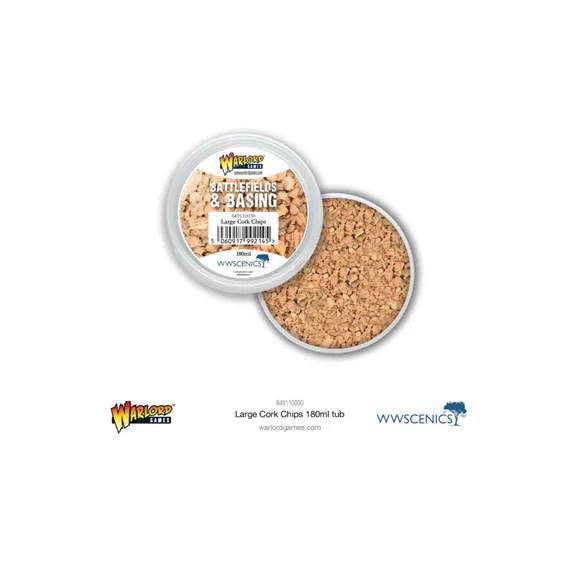 Battlefields & Basing: Large Cork Chips (180ml)-849110030