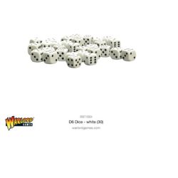 Warlord Games Dice - Spot Dice 10mm - White D6 (30)-999710004