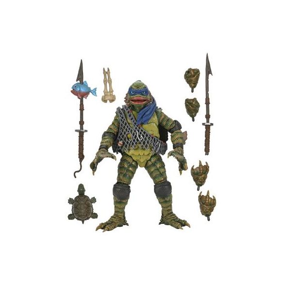 Universal Monsters x TMNT - 7” Scale Action Figure - Leonardo as the Creature-NECA54301