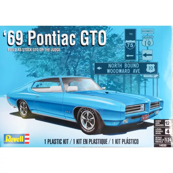 Revell: 69 Pontiac GTO "The Judge" 2N1 1:24 makett