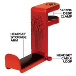 ENHANCE Enhance Clip-On Headphone Mount Red-ENUNHPM100RDEW
