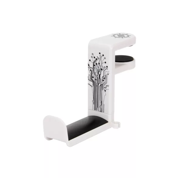 ENHANCE Clip-On Headphone Mount White - asztalra rögzíthető headset tartó