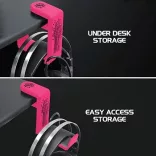 ENHANCE Clip-On Headphone Mount Pink headsettartó