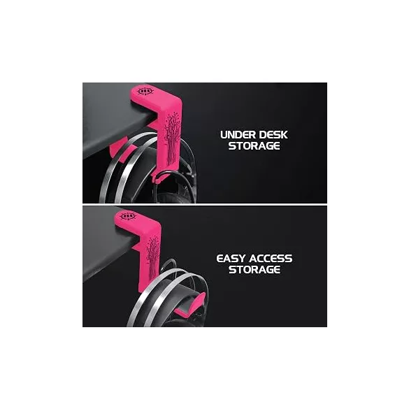 ENHANCE Clip-On Headphone Mount Pink headsettartó