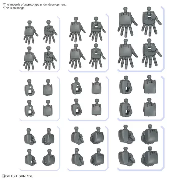 GQUUUUUUX - Option Parts Set 4 - Build Hands Round-MK66706