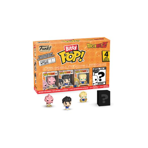 Funko Bitty POP! DBZ - Kid Buu 4PK (3+1 Mystery Chase)-FK73025