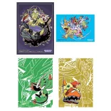 Digimon Card Game - Official Sleeves (4 Kinds Assortment) 2024 Ver.2.0 (12 Pieces)