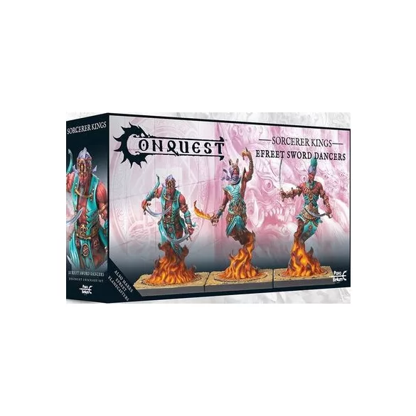 Conquest - Sorcerer Kings: Efreet Sword Dancers miniatűr egység