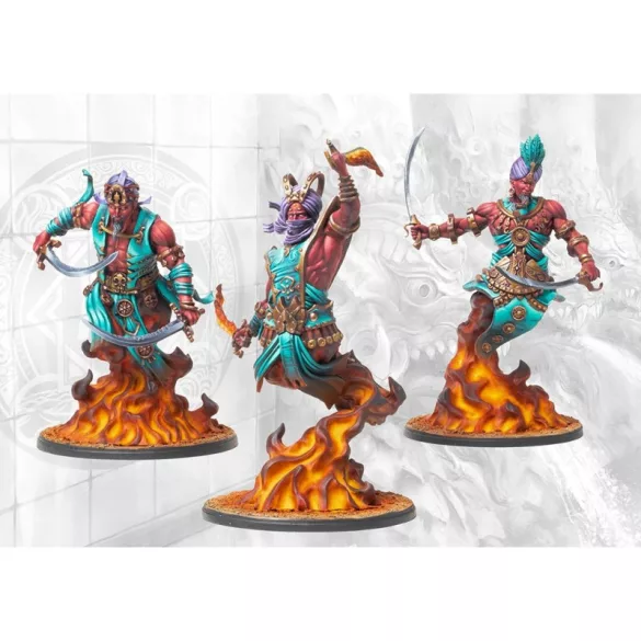 Conquest - Sorcerer Kings: Efreet Sword Dancers miniatűr egység