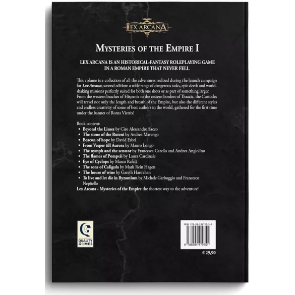 Lex Arcana RPG: Mysteries of the Empire vol 2 - angol kiadás