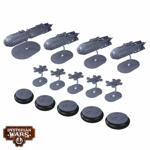 Dystopian Wars - Honourable Eclipse Company Battlefleet Set - EN-DWA990033