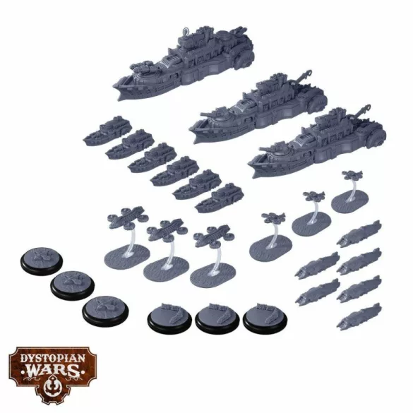 Dystopian Wars - Honourable Eclipse Company Battlefleet Set - EN-DWA990033