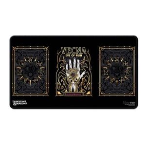 UP - Vecna Eve of Ruin Black Stitched Playmat All Art for Dungeons & Dragons-38462