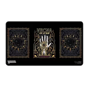 UP - Vecna Eve of Ruin Black Stitched Playmat All Art for Dungeons & Dragons-38462