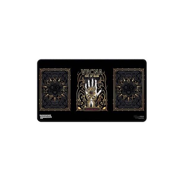 UP - Vecna Eve of Ruin Black Stitched Playmat All Art for Dungeons & Dragons-38462