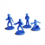 Classic Federation Away Team 1 miniatűr szett – Kirk, Spock, Bones, Chekov