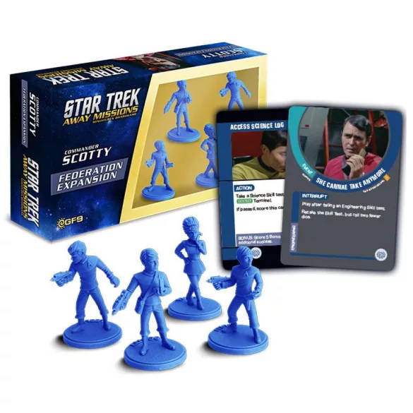 Classic Federation Away Team 2 miniatűra szett – Scotty, Sulu, Uhura, Leslie